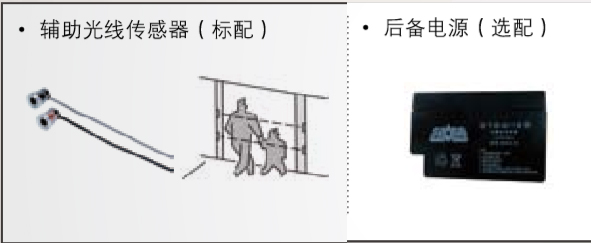 附加功能（備用電源、輔助光線傳感器）